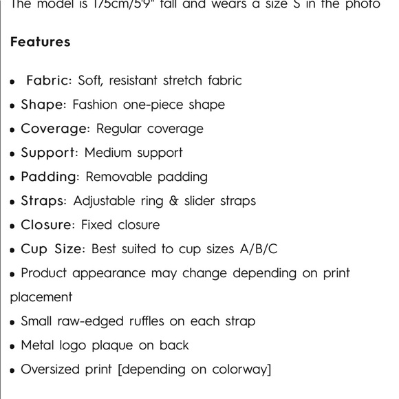 Roxy one piece swimsuit - Picture 4 of 5